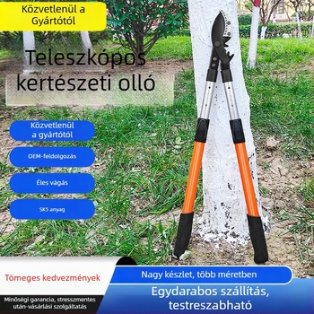 Teleszkópos kerti metszőolló gyümölcsfákhoz, SK5 acél, erőteljes kivitel