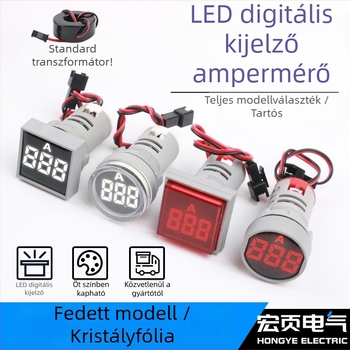 AD16-22AM(S) digitális AC ampermérő kijelzővel, transzformátorral, kompakt, 220/380V