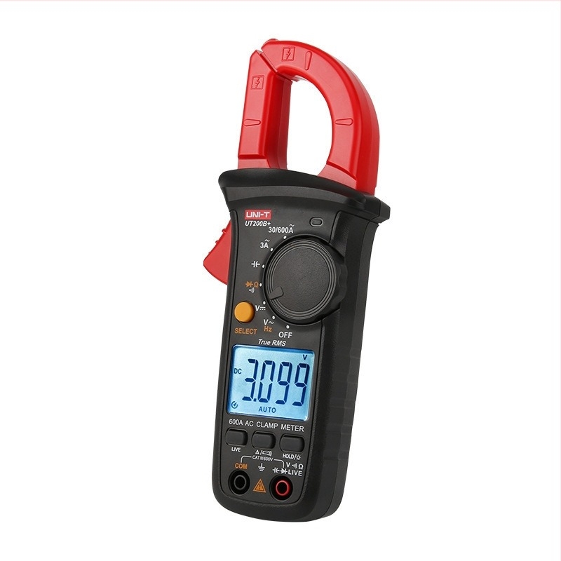 Uni-T UT200B+ digitális clamp-mérő, AC 600A, feszültség és ellenállás mérése