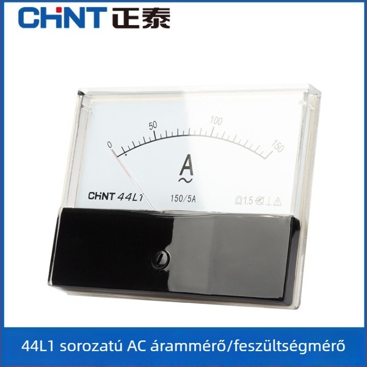 Chint mutatós ampermérő 44L1-A, voltmérő 44L1-V, 450V, 150/5A, 44C2