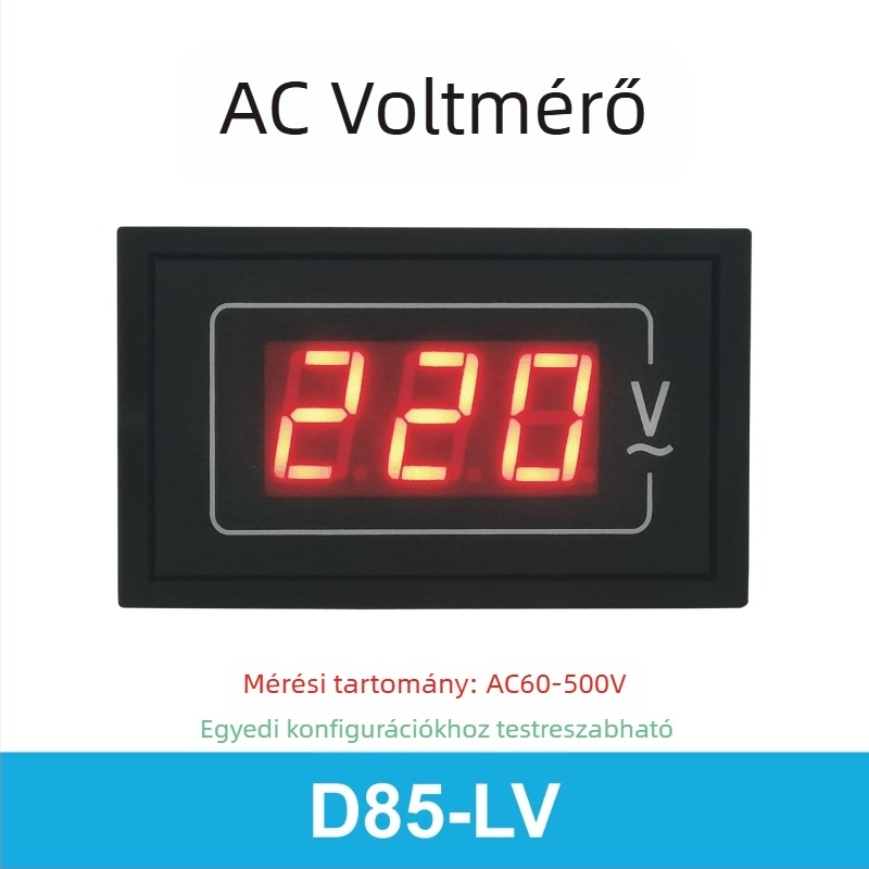 SK85-LVLA AC voltmérő és ampermérő, kiváló precizitású digitális kijelző, 110/220/380V, egy- és háromfázisú készülék
