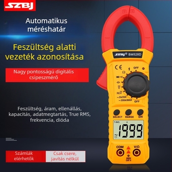 BM528D digitális csipeszes multiméter, univerzális ampermérő, automatikus kikapcsolás és hangjelzés
