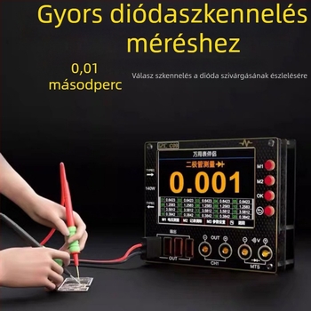 I2C C09 hullámalamérő digitális kijelzővel, töltés-észlelés, feszültségmérés, 2 darabos csomag