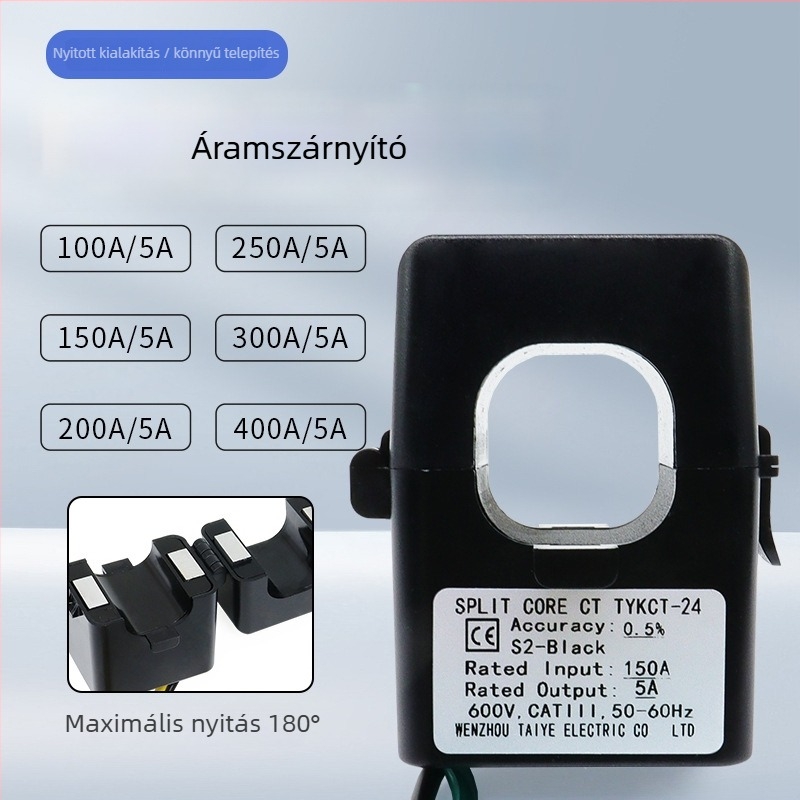 TY KCT24 Open-Type áramátalakító, 100/5A, 200/5A