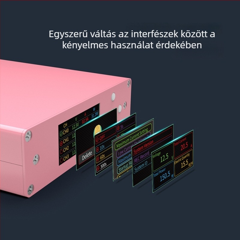 Magas pontosságú DC árammérő készülék USB töltési áram mérésére
