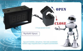 YB4835 Digitális kijelzős AC ampermérő fej 85L17 mutatóhoz, D85-240T