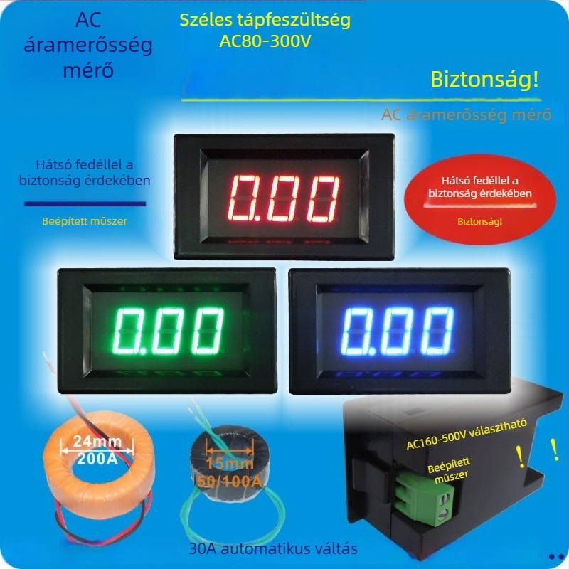 YB4835 Digitális kijelzős AC ampermérő fej 85L17 mutatóhoz, D85-240T