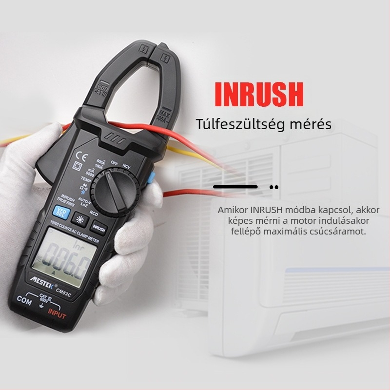 MESTEK 83C digitális csipeszes ampermérő és multiméter – nagy pontosságú, többsfunkciós elektromos mérőeszköz