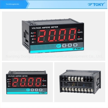 Tozaki/TOKY DL8-IAACT/IDACT digitális árammérő AC/DC-hez 4-20 mA kimenettel, modell DL8-IAACT/IDACT, mérési tartomány 0-1999, pontosság ±0.5%F.S, teljesítmény 0.5 W, hálózati feszültség AC 100-240 V