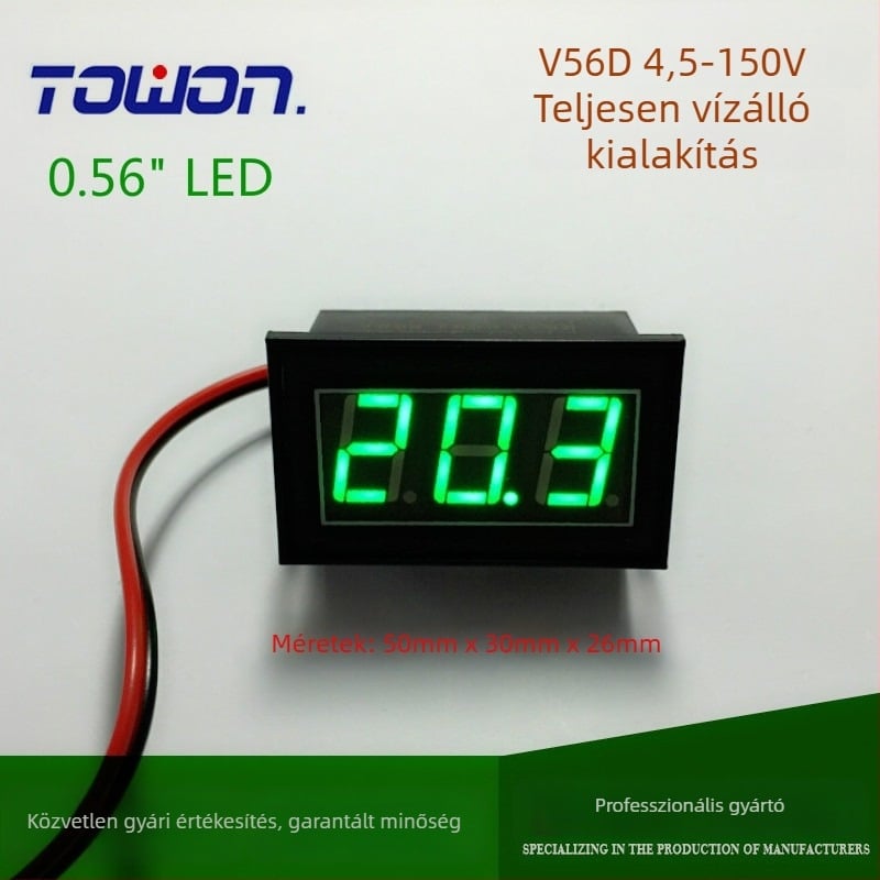 V56D vízálló kapszulázott feszültségmérő DC 4.5-150V elektromos járművekhez