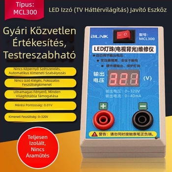 BLNK MCT220 Digitális feszültségmérő készülék LCD TV háttérvilágítás teszteléséhez, LED-diódák javítása, teljes izoláció és automatikus feszültségszabályozás