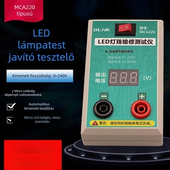 BLNK MCT220 Digitális feszültségmérő készülék LCD TV háttérvilágítás teszteléséhez, LED-diódák javítása, teljes izoláció és automatikus feszültségszabályozás