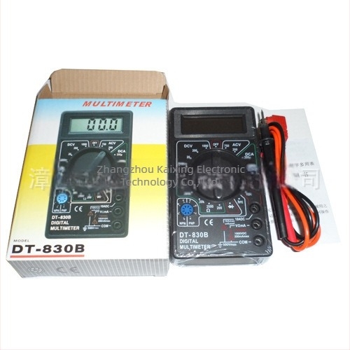 DT830B Fekete Digitális Multiméter és Voltmetró