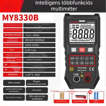 MAYILON MY8330 sorozatú okos multiméter, anti-burn 4000 technológia és automatikus feszültség- és ellenállásazonosítás