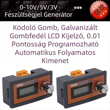 Jelgenerátor állítható feszültségforrással: 0–3,3 V, 5 V, 10 V, PLC, változó frekvenciájú servomotor, DCS szelep