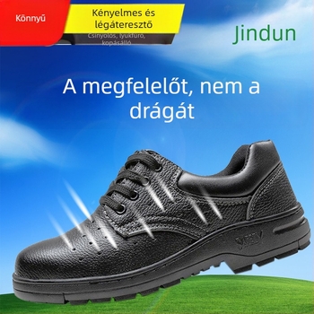 Munkavédelmi munkacipő - ütésálló, áthatolásálló, acélos orr, alacsony felső, mikro-szálas bőr + háló (magas hőállóság)