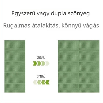 Piknik-kemping matrac — IXPE nedvesség elleni, vízálló réteg alumíniumfóliával, LDPE 90% + 10% alumínium fólia, kültéri szabadidő, Schumate
