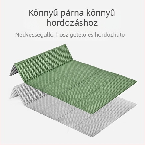 Piknik-kemping matrac — IXPE nedvesség elleni, vízálló réteg alumíniumfóliával, LDPE 90% + 10% alumínium fólia, kültéri szabadidő, Schumate
