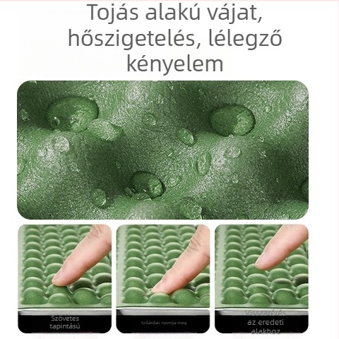 Piknik-kemping matrac — IXPE nedvesség elleni, vízálló réteg alumíniumfóliával, LDPE 90% + 10% alumínium fólia, kültéri szabadidő, Schumate