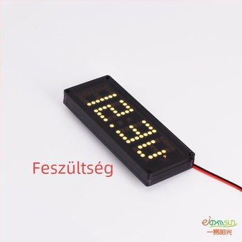 Autóhoz való LED pontmátrix óra, belső hőmérő, akkumulátor feszültség mérése, RX8025 nagy pontosságú időzítő IC, DIY telepítés