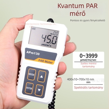 APM130 kiváló pontosságú, szétválasztott digitális fényenergia-mérő és spektrális megvilágítás fotométer PPFD-hez