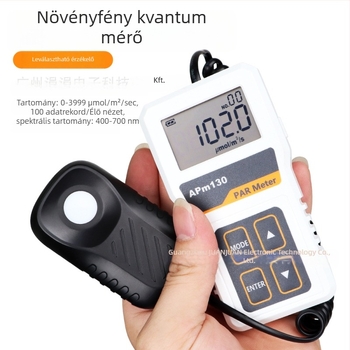 APM130 kiváló pontosságú, szétválasztott digitális fényenergia-mérő és spektrális megvilágítás fotométer PPFD-hez