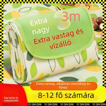 Piknik matrac, vízálló, vastított, hordozható, Oxford szövetből kész, kempingezéshez és szabadtéri kirándulásokhoz.