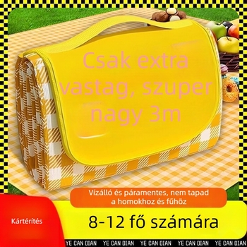 Piknik matrac, vízálló, vastított, hordozható, Oxford szövetből kész, kempingezéshez és szabadtéri kirándulásokhoz.