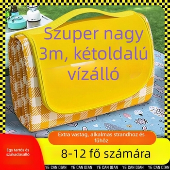 Piknik matrac, vízálló, vastított, hordozható, Oxford szövetből kész, kempingezéshez és szabadtéri kirándulásokhoz.