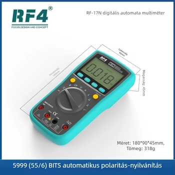 RF4 RF-17N Digitális intelligens feszültségmérő és multiméter alaplapokhoz, telekommunikációs karbantartáshoz