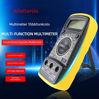 XL830L digitális multiméter, hordozható, kiváló precizitású, háttérvilágítású kijelzővel, elektromos többfunkciós műszer