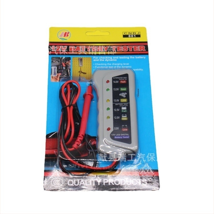 Autóakkumulátor-teszter és töltési rendszer monitor, 12V/6V