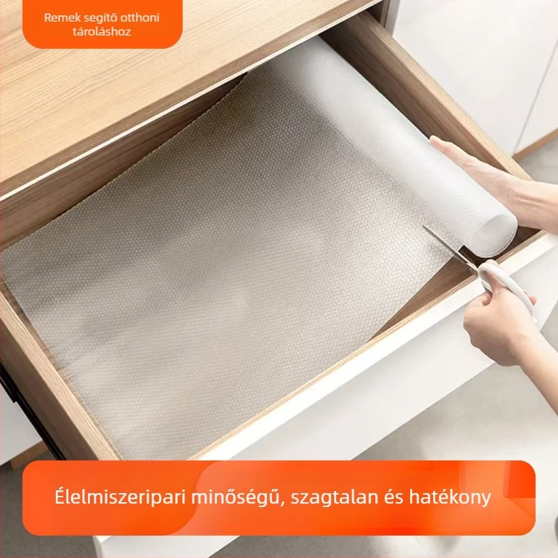 Átlátszó EVA fiók- és szekrényliner — nedvességálló, vízálló, olajálló, csúszásmentes