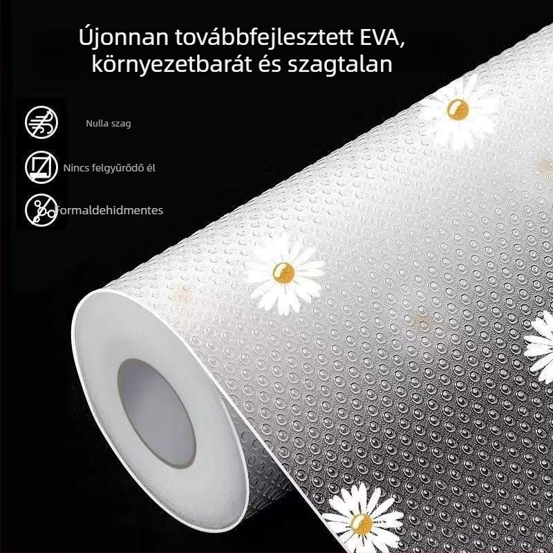 Átlátszó EVA fiók- és szekrényliner — nedvességálló, vízálló, olajálló, csúszásmentes