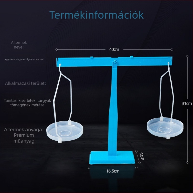 Egyszerű kiegyensúlyozó mérleg elemi iskolai kísérletekhez — Deju Renhe, kiváló minőségű műanyag