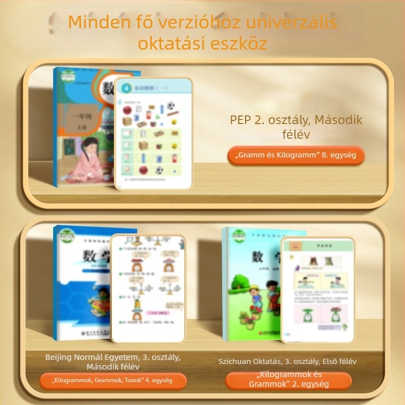 Little Carney 3399 Tálcás egyensúlymérleg - Matematika tanító segédeszköz általános iskolásoknak, műanyag