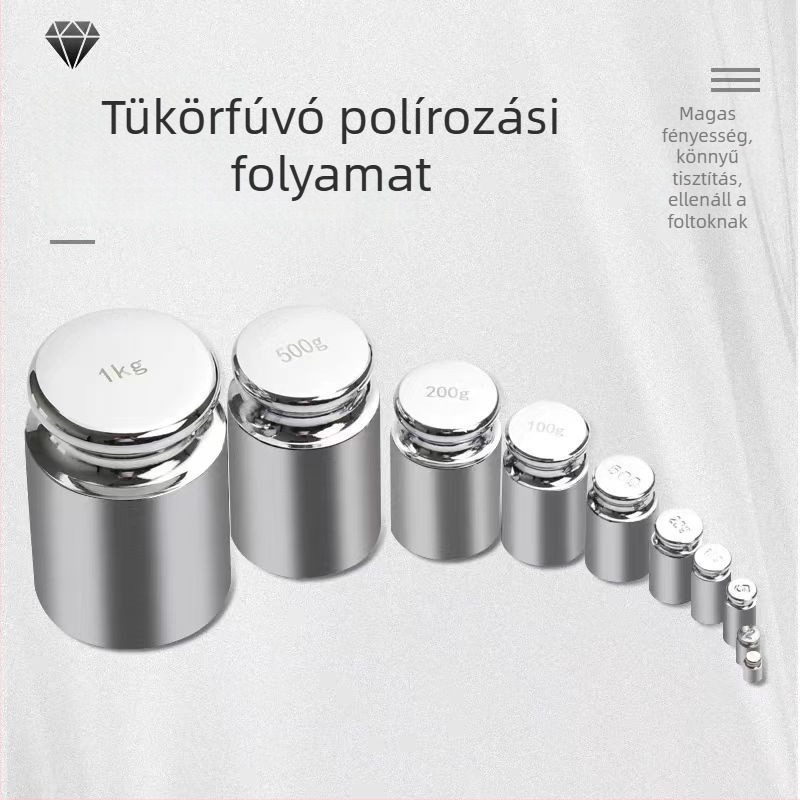 M1-osztályú kiegyensúlyozó súlyok, krómozott acélból, 500 g, standard oktatási eszköz (Márka: Unique; Modell: Other; Anyag: Other; Használat: Other)