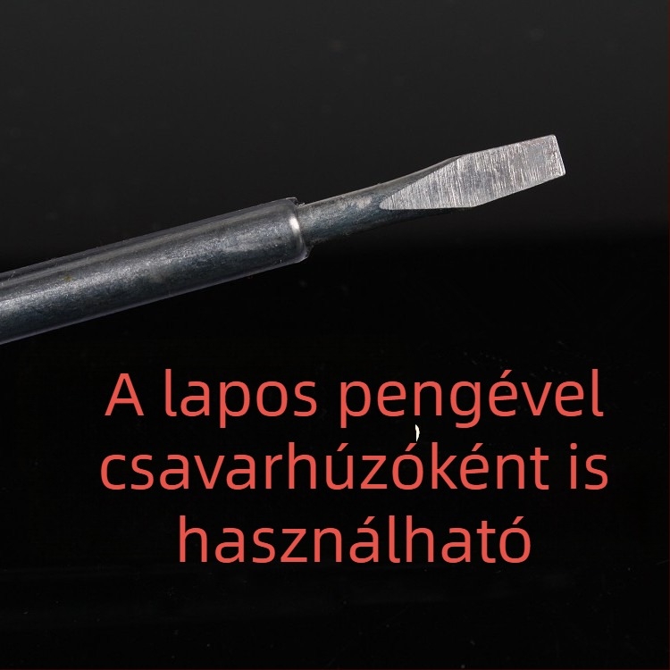 Átlátszó markolatú csavarhúzó érintés nélküli feszültségmérővel, modell 301