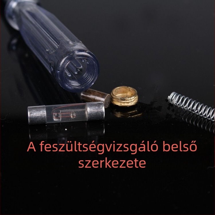 Átlátszó markolatú csavarhúzó érintés nélküli feszültségmérővel, modell 301