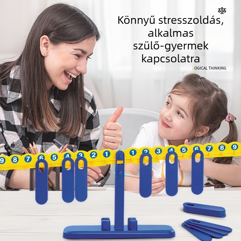 Óvoda digitális kiegyensúlyozó taneszköze: digitális összeadás-kivonás, DIY, többfunkciós, ABS anyag, Xingtong márka, 4-6 éveseknek