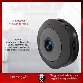 2K vezeték nélküli WiFi otthoni kamera infravörös éjszakai látással, 25 mm objektív, mozgásérzlelés, beltéri és kültéri használat