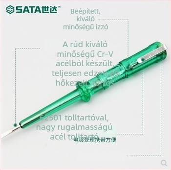 SATA toll alakú feszültségmérő digitális kijelzővel, modell 62501