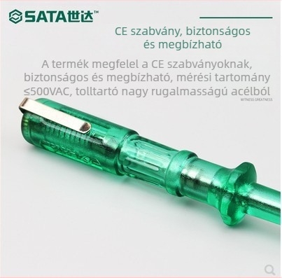 SATA toll alakú feszültségmérő digitális kijelzővel, modell 62501