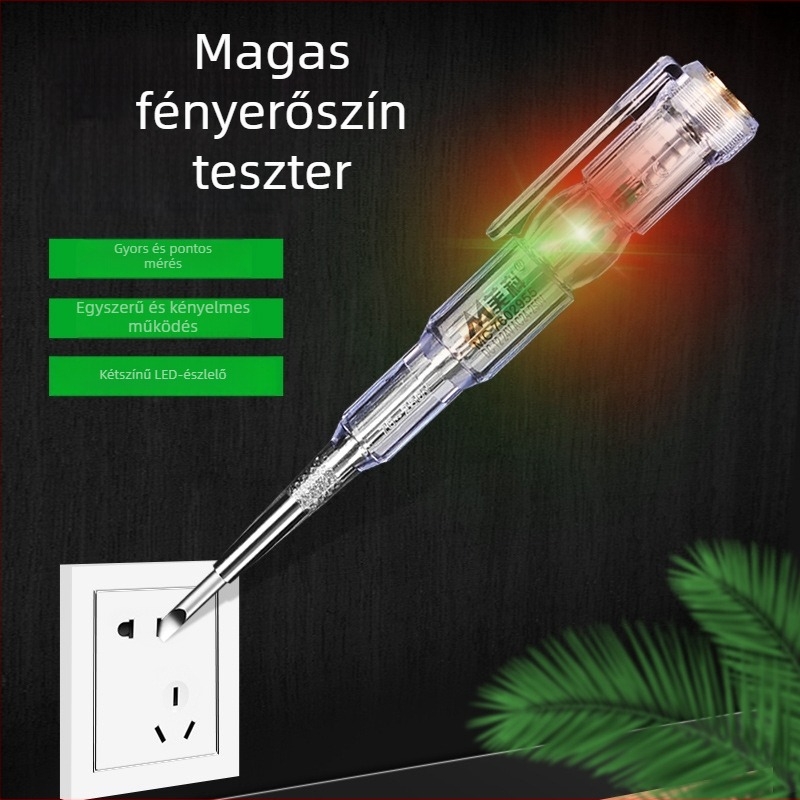 Meike villanyszerelőknek szánt feszültségmérő toll, élénk színű LED kijelzővel, intelligens teszt toll, többfunkciós indukciós toll