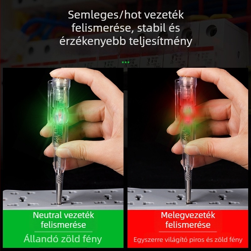 Meike villanyszerelőknek szánt feszültségmérő toll, élénk színű LED kijelzővel, intelligens teszt toll, többfunkciós indukciós toll