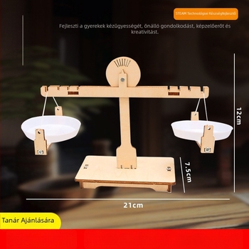 Faanyag DIY egyensúlymérleg készlet fizikai kísérletekhez – kézzel készíthető STEM játék 7–14 éveseknek