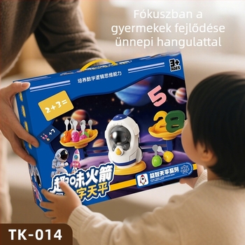 Űr aritmetikai egyensúly: interaktív nyuszis puzzle-játék gyerekeknek — korai oktatás, logikus gondolkodás és kéz-szem koordináció; műanyag 3C, tanúsítva (2024152202054298)