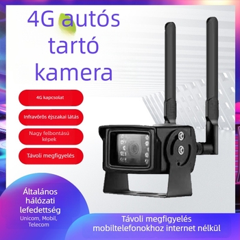 Vezeték nélküli autós kamera 1080p felbontással, 110° látószög, 2.8mm lencse, 12V tápegység, IR éjjellátás 15 m-ig.