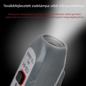 Shangde intelligens indukciós digitális kijelzős feszültségmérő toll – háztartási, többfunkciós nyitott áramkör teszt és feszültségmérés