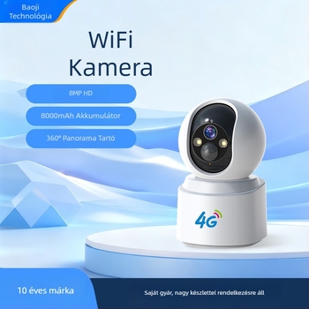 Babafigyelő PTZ beltéri kamera, 3MP/2K felbontás, 2.4mm objektív, IR éjszakai látás 13 m-ig, riasztási funkció